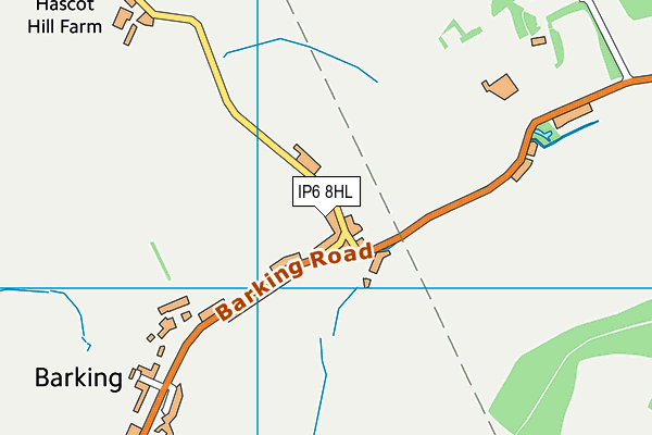 IP6 8HL map - OS VectorMap District (Ordnance Survey)