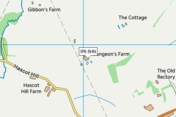 IP6 8HN map - OS VectorMap District (Ordnance Survey)