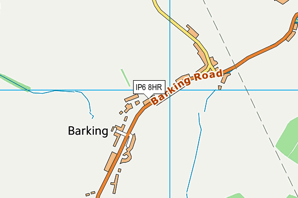 IP6 8HR map - OS VectorMap District (Ordnance Survey)