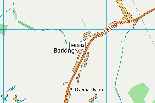 IP6 8HS map - OS VectorMap District (Ordnance Survey)