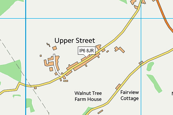 IP6 8JR map - OS VectorMap District (Ordnance Survey)