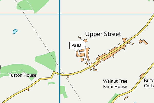 IP6 8JT map - OS VectorMap District (Ordnance Survey)