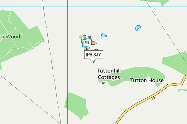 IP6 8JY map - OS VectorMap District (Ordnance Survey)