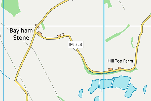 IP6 8LB map - OS VectorMap District (Ordnance Survey)