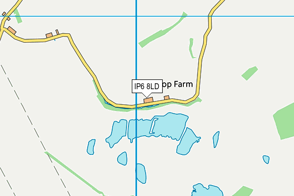 IP6 8LD map - OS VectorMap District (Ordnance Survey)