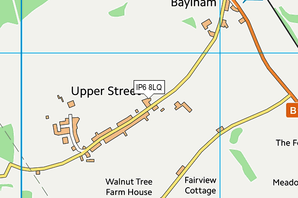 IP6 8LQ map - OS VectorMap District (Ordnance Survey)