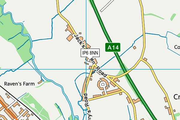 IP6 8NN map - OS VectorMap District (Ordnance Survey)