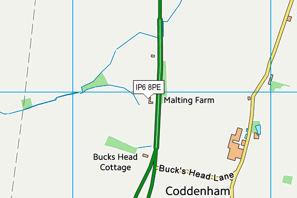 IP6 8PE map - OS VectorMap District (Ordnance Survey)