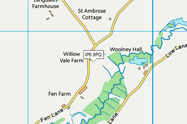 IP6 8PQ map - OS VectorMap District (Ordnance Survey)