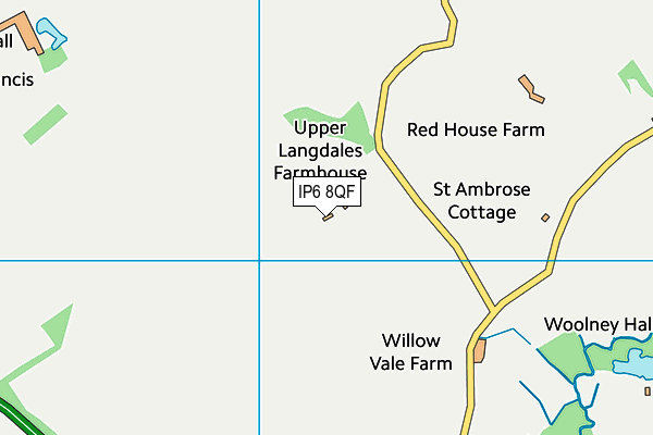 IP6 8QF map - OS VectorMap District (Ordnance Survey)