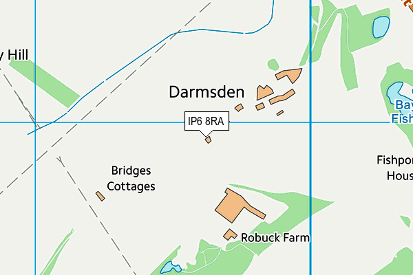 IP6 8RA map - OS VectorMap District (Ordnance Survey)