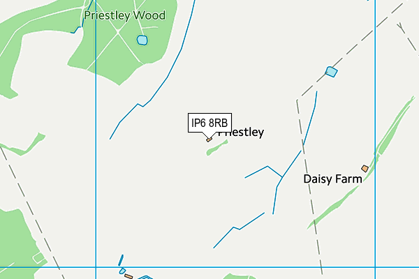 IP6 8RB map - OS VectorMap District (Ordnance Survey)