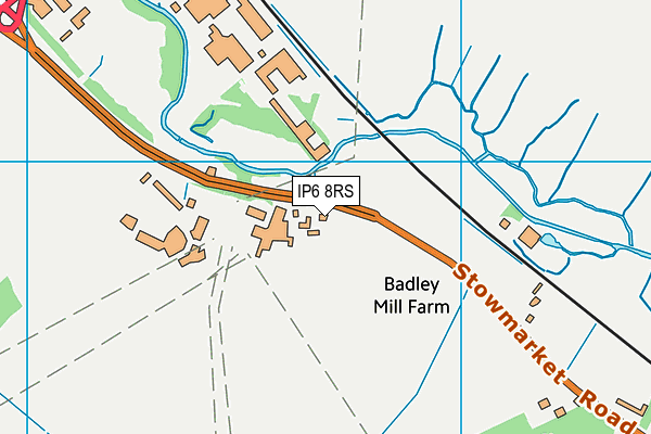 IP6 8RS map - OS VectorMap District (Ordnance Survey)