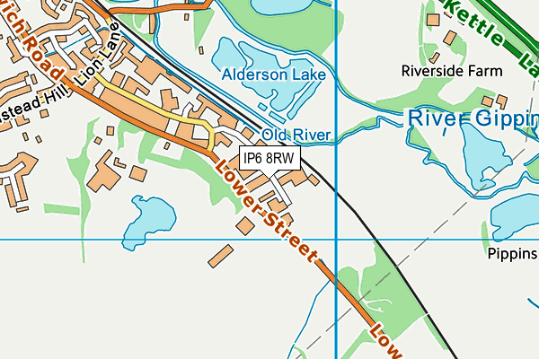 Needham Gym & Fitness map (IP6 8RW) - OS VectorMap District (Ordnance Survey)