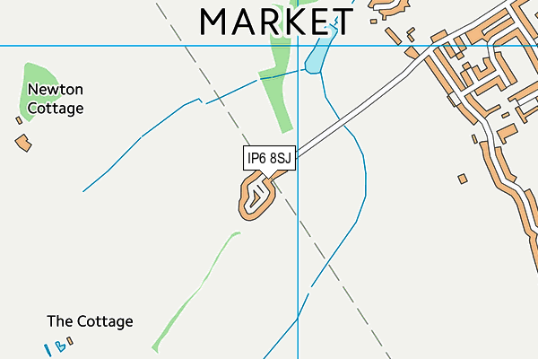 IP6 8SJ map - OS VectorMap District (Ordnance Survey)