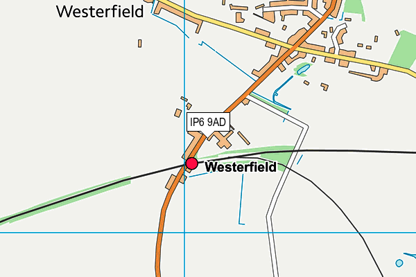 IP6 9AD map - OS VectorMap District (Ordnance Survey)