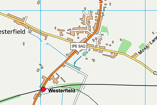 IP6 9AG map - OS VectorMap District (Ordnance Survey)