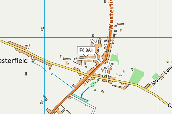 IP6 9AH map - OS VectorMap District (Ordnance Survey)