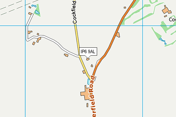 IP6 9AL map - OS VectorMap District (Ordnance Survey)