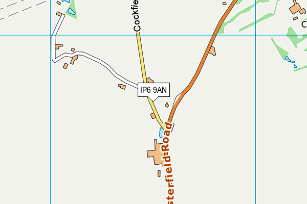 IP6 9AN map - OS VectorMap District (Ordnance Survey)