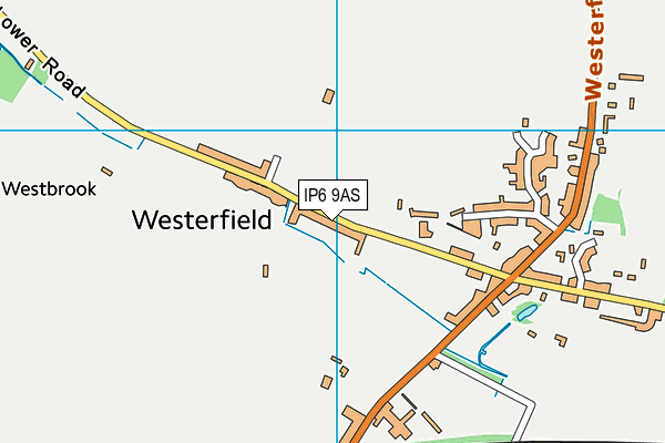 IP6 9AS map - OS VectorMap District (Ordnance Survey)