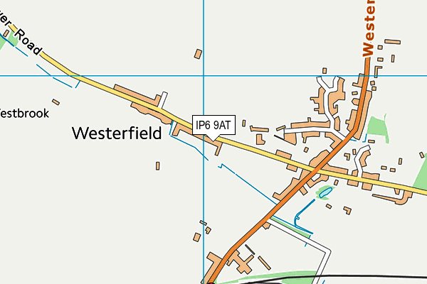 IP6 9AT map - OS VectorMap District (Ordnance Survey)