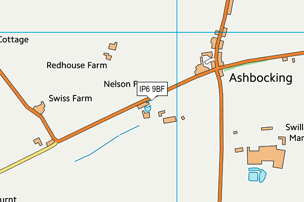 IP6 9BF map - OS VectorMap District (Ordnance Survey)