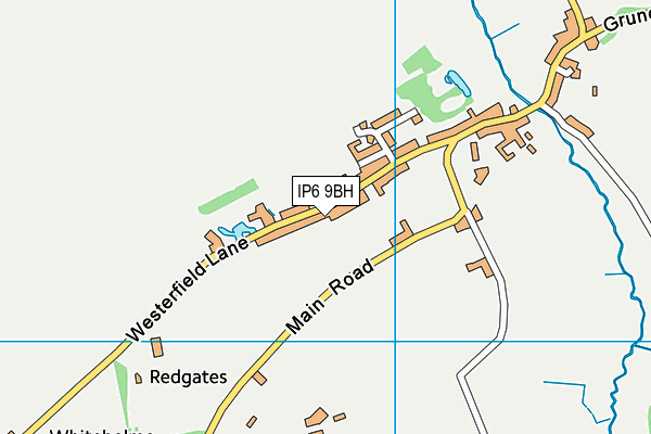 IP6 9BH map - OS VectorMap District (Ordnance Survey)