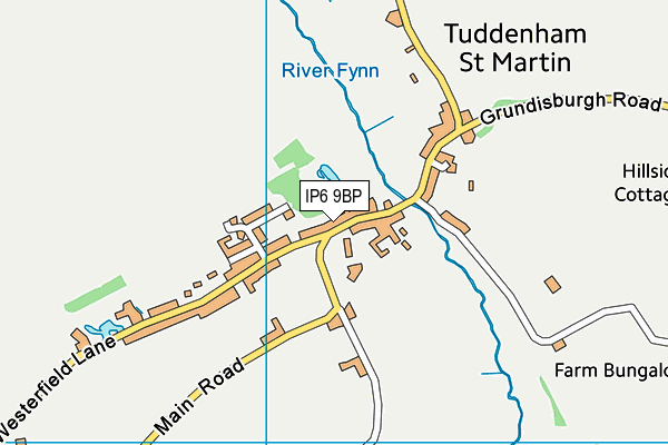 IP6 9BP map - OS VectorMap District (Ordnance Survey)