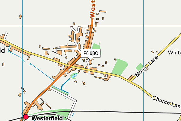 IP6 9BQ map - OS VectorMap District (Ordnance Survey)