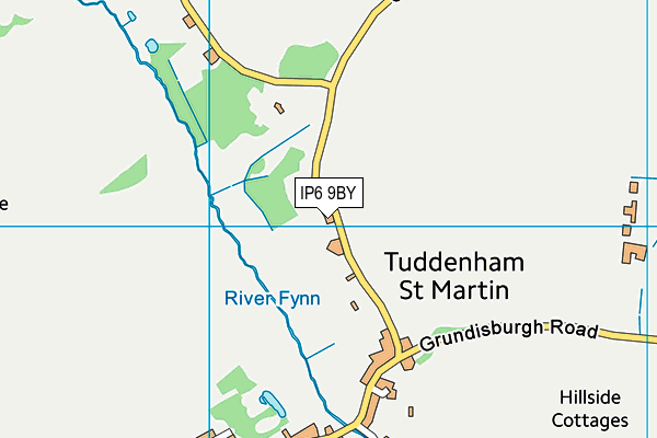 IP6 9BY map - OS VectorMap District (Ordnance Survey)