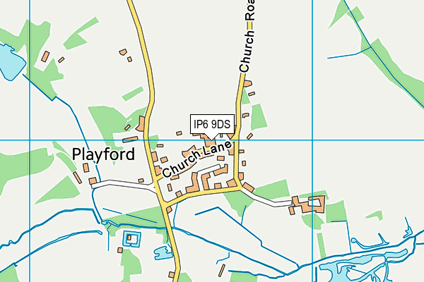 IP6 9DS map - OS VectorMap District (Ordnance Survey)