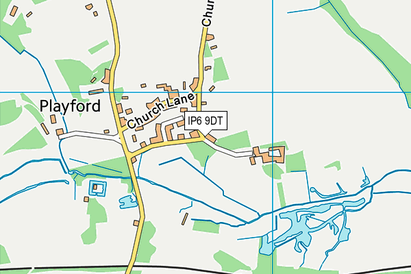IP6 9DT map - OS VectorMap District (Ordnance Survey)
