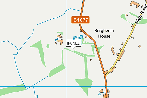 IP6 9EZ map - OS VectorMap District (Ordnance Survey)