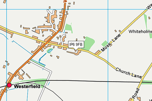 IP6 9FB map - OS VectorMap District (Ordnance Survey)