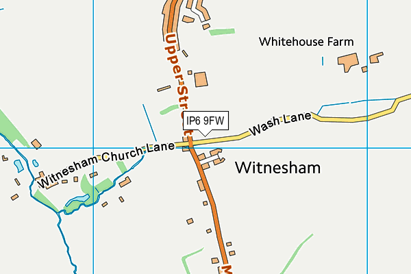 IP6 9FW map - OS VectorMap District (Ordnance Survey)