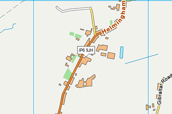 IP6 9JH map - OS VectorMap District (Ordnance Survey)