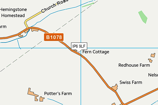 IP6 9LF map - OS VectorMap District (Ordnance Survey)