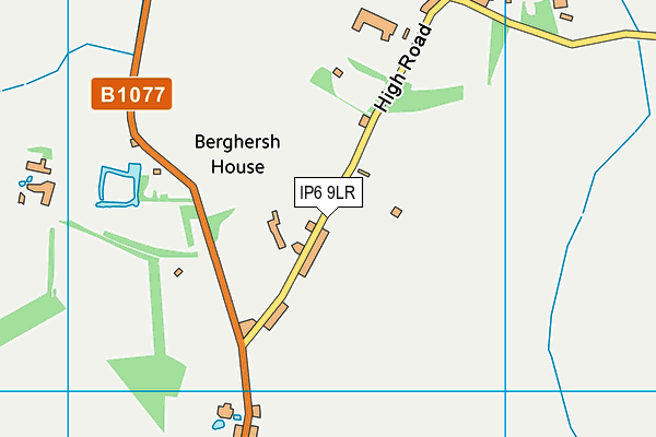 IP6 9LR map - OS VectorMap District (Ordnance Survey)