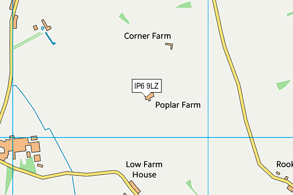 IP6 9LZ map - OS VectorMap District (Ordnance Survey)