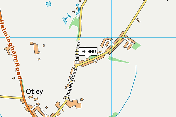 IP6 9NU map - OS VectorMap District (Ordnance Survey)