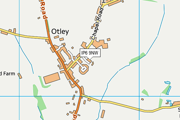 IP6 9NW map - OS VectorMap District (Ordnance Survey)