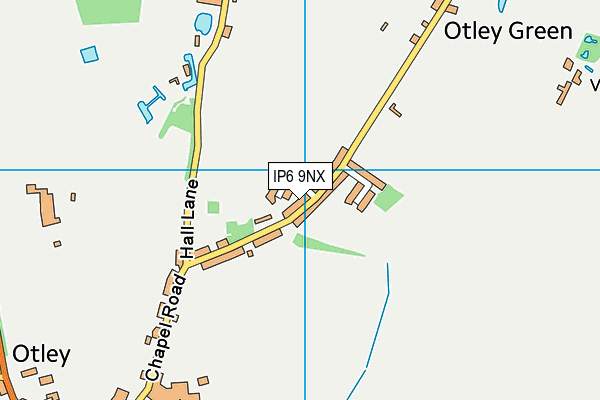 IP6 9NX map - OS VectorMap District (Ordnance Survey)