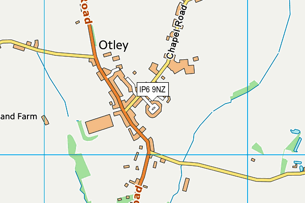 IP6 9NZ map - OS VectorMap District (Ordnance Survey)