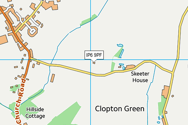 IP6 9PF map - OS VectorMap District (Ordnance Survey)