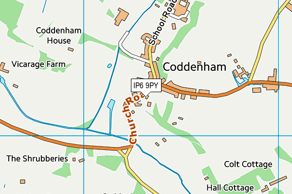 IP6 9PY map - OS VectorMap District (Ordnance Survey)