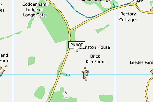 IP6 9QD map - OS VectorMap District (Ordnance Survey)