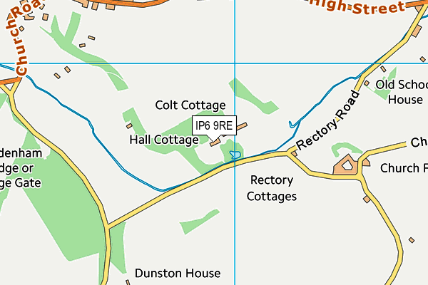 IP6 9RE map - OS VectorMap District (Ordnance Survey)