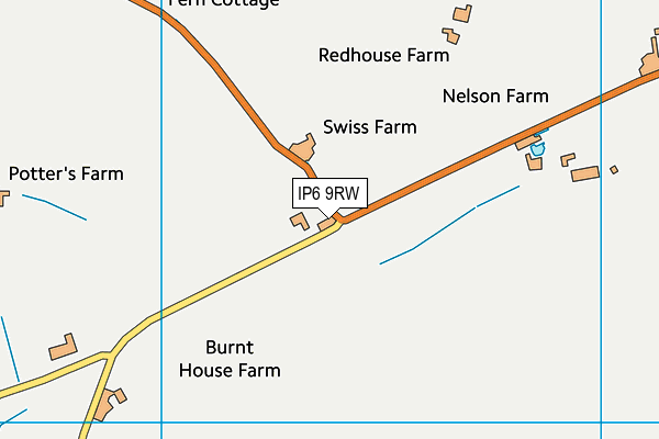 IP6 9RW map - OS VectorMap District (Ordnance Survey)