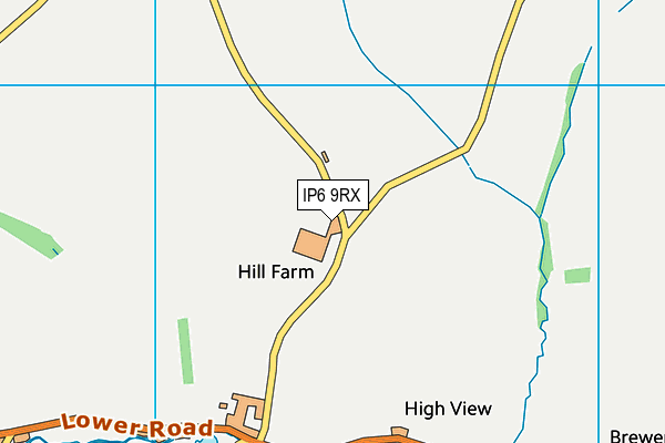 IP6 9RX map - OS VectorMap District (Ordnance Survey)